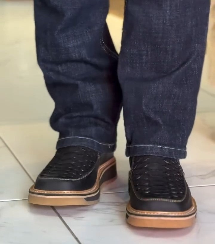 Men's Printed Warm Zipper Shoes
