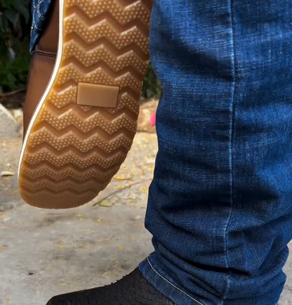 Italian Vintage Python Leather Cowboy Boots -