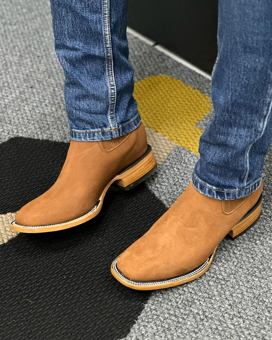 Men's Comfort Simple Western Boots - Square Toe