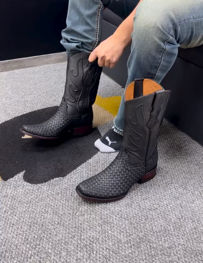 Handcrafted Vintage Totem Knight Boots