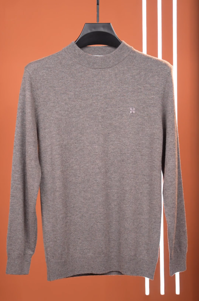 Mens Half Turtleneck Regular Fit Knitwear Sweater
