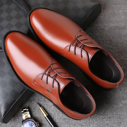High-quality genuine leather dress shoes
