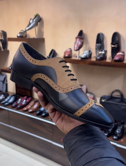 Two-tone broguesl Shoes