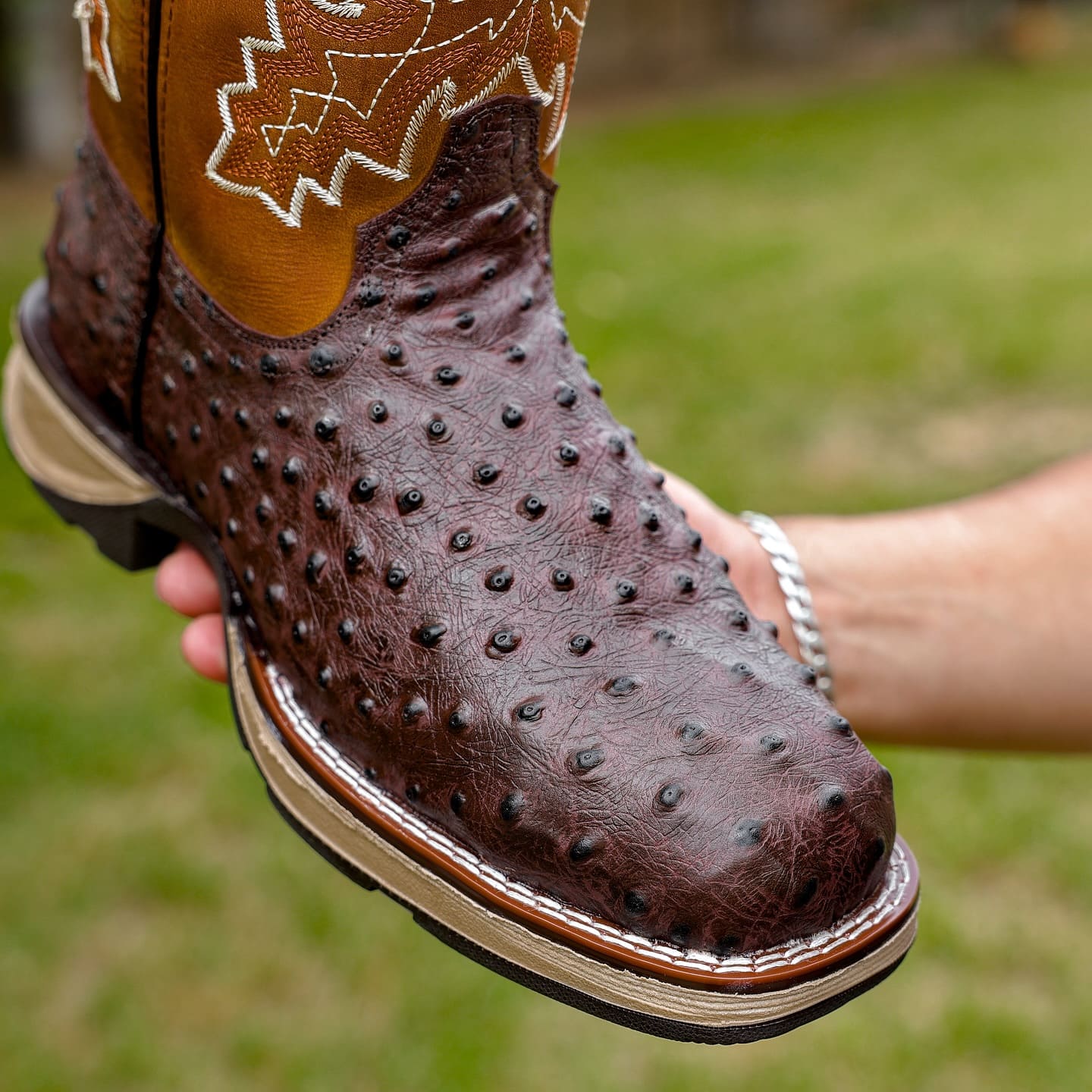 Original Ostrich Leather Boots