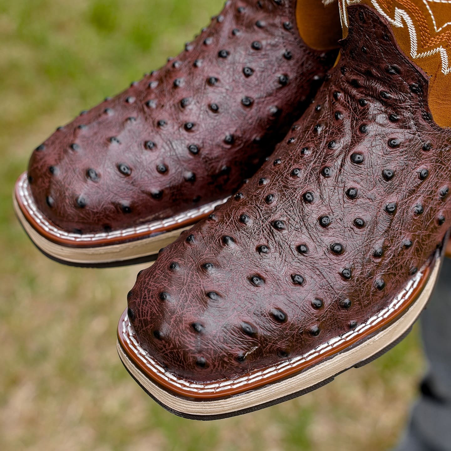 Original Ostrich Leather Boots