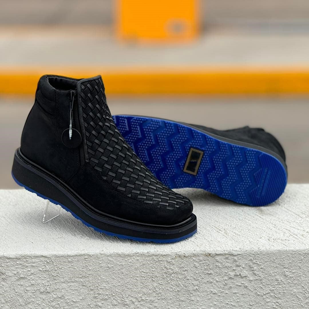 Men's Basketweave Cowboy Boots