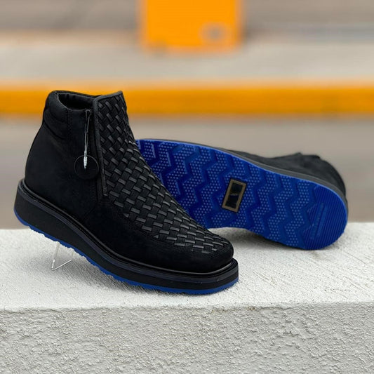 Men's Basketweave Cowboy Boots
