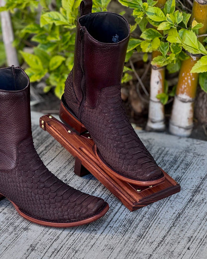 （⚡Limited Time Offer）Original python leather boots